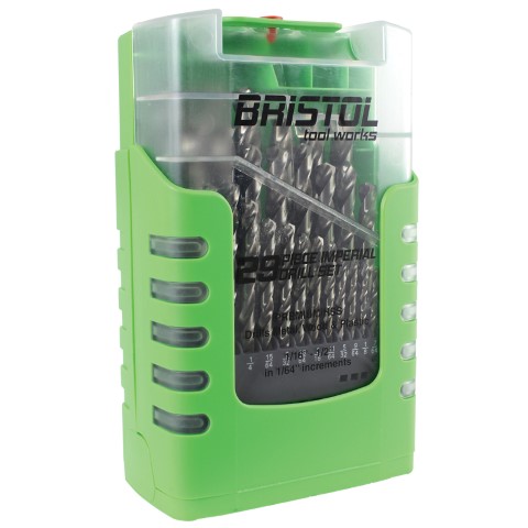 BRISTOL TOOL WORKS 29 PIECE IMPERIAL DRILL SET 